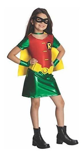 Disfraz De Robin De Teen Titans Para Niño, Medio