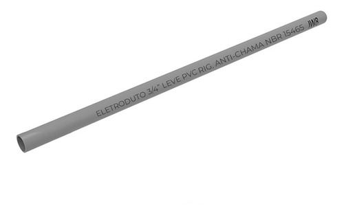 Eletroduto Aparente Rigido Pvc Cinza 3/4 1,5m 8 Und