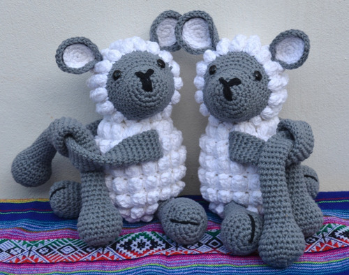 Sujeta Abraza Cortina  Cuna Amigurumi X 2 Tejido A Crochet
