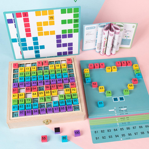 Juego De Mesa De Conteo De Cien Tableros De Matemáticas De
