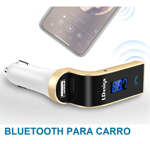 Modulador Bluetooth Para Carro, Contesta Llamadas, 1 Pto Usb