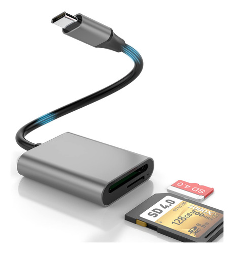 Lector De Tarjetas Usb C Sd 4.0, Lector De Tarjetas Sd Tf Uh