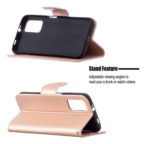 Funda Para Nokia 3.4/1.3/5.3 Funda Tipo Cartera Con Ranura Para Tarjetas, Textura Magnética, Mariposa, A Prueba De Golpes