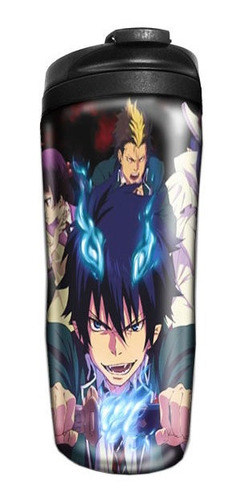 Imagem 2 de 4 de Kit Anime Blue Exorcist Copo Térmico E Caderneta