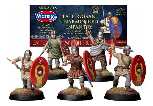 Caixa 36 Miniatura Late Roman Unarmoured Infantry Victrix