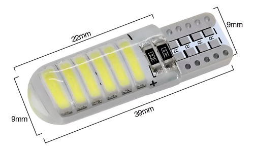 Luces Led T10 Cola De Pescado Canbus