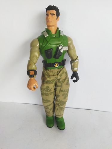 Action Man Traje Verde Combate Armamento Asalto Militar 2003