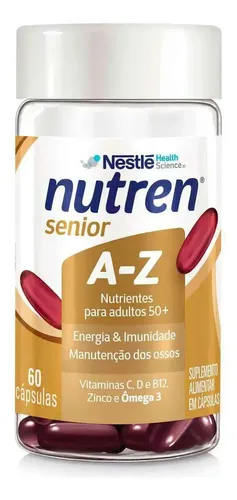 Suplemento Nutren Senior A-Z Mutivitamínco e Mineral 60 cápsulas ...