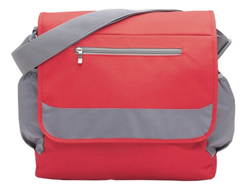 Pañalera Milla Messenger Rojagris Infanti - Rr14-9021 Color Rojo