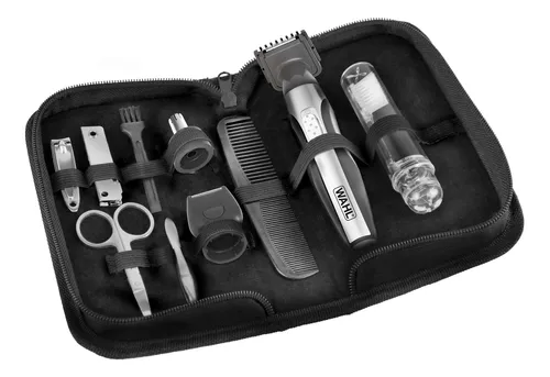 Máquina afeitadora y cortadora de pelo Wahl Home Travel Kit negra y plata