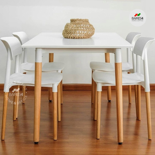 Imagen 2 de 7 de Juego De Comedor Mesa 140x80 + 4 Sillas Milán