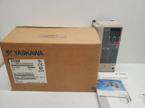 New In Box! Yaskawa 0.75hp Ac Servo Drive Cimr-au2a0004f Ccm