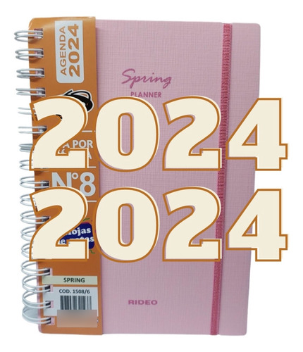Agenda Rideo 2022 Spring N° 8 Semana A La Vista 15,5x22,5 Cm