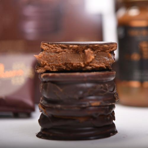 Mini Alfajor Alfa Pampa De Chocolate 36 Unidades 32 Gr Negro