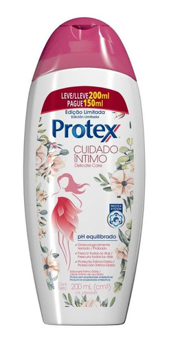 Sabonete Líquido Íntimo Protex Cuidado Íntimo Delicate Care 200ml