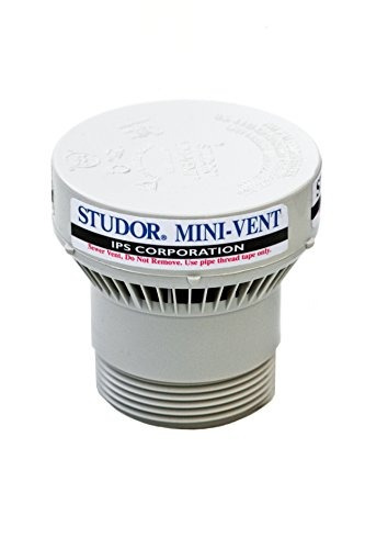 Studor 20341 Mini-vent Con Adaptador De Pvc 1 1/2 Pulgadas O