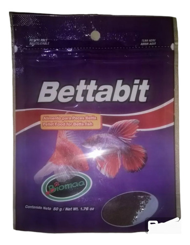 Lote 144 Alimento Bettabit 50g Biomaa Bolitas Pez Betta