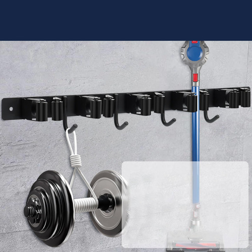 Estante For Escobas, Soporte De Acero Inoxidable For Pared,
