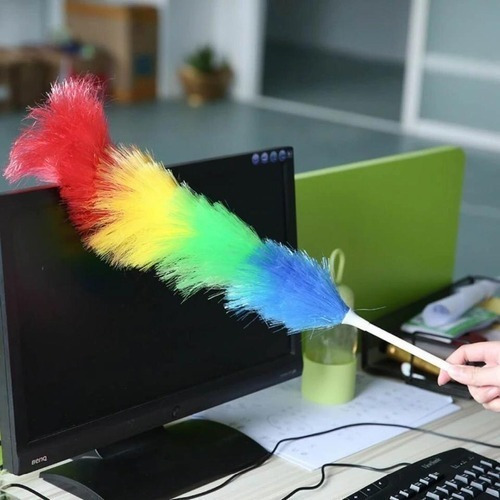 Plumero Multicolor Sintetico Magnetico Estatico Gay Friendly