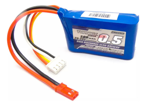 Bateria Lipo 500mah 3s 11.1v 20c Jst Rc Heli Avion Turnigy
