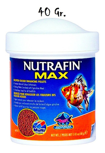 Nutrafin Max Granulos Realzadores De Color Goldfish 40 Gr.