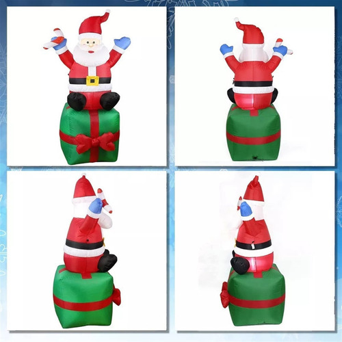 1.8m Molde De Aire Hinchable Iluminado, Santa Claus