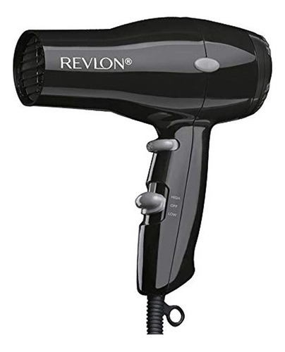 Revlon 1875w Secador De Pelo Compacto Y Ligero, Negro