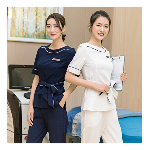 Uniforme De Spa, Conjunto De Exfoliación De Salón Para Mujer