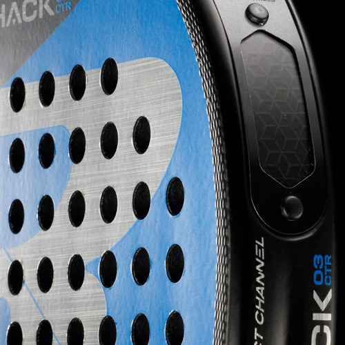Paleta Bullpadel Padel Unisex Hack Ctr Neg-az-pta Ras Color Negro-azul-plata