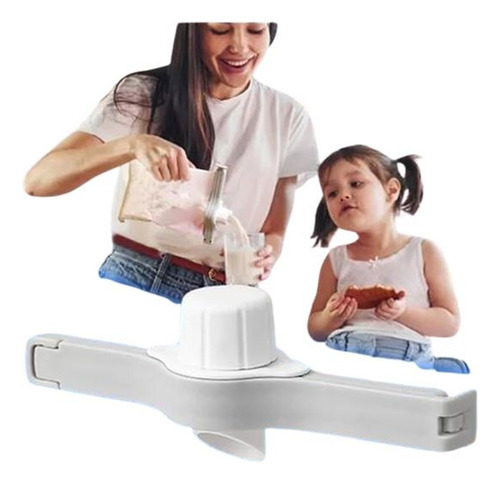 X2 Clip Con Boquilla Para Sellado De Bolsas De Alimentos
