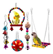 Comprar Campana Colgante Para Pájaros Y Loros, Jaula Para Pájaros, H