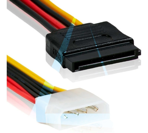 Cable Sata Power Amphenol Discos Rigidos Hdd Ssd