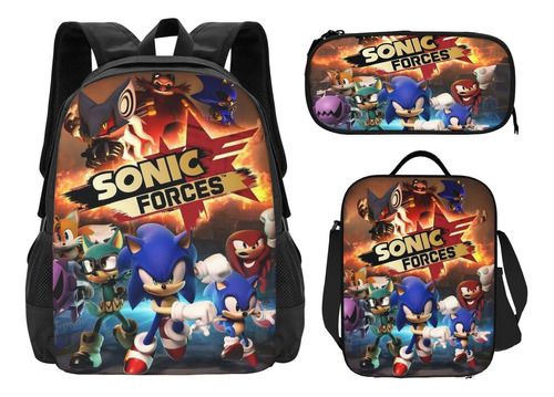 Hairouri Mochila Anime 3 Pieza Lonchera Bolsa Para Lapiz C