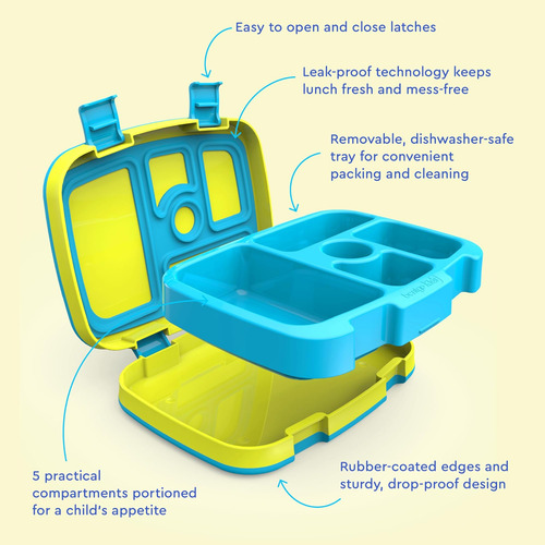 Fiambrera Bentgo Kids Estilo Bento Con 5 Compartimentos A Pr