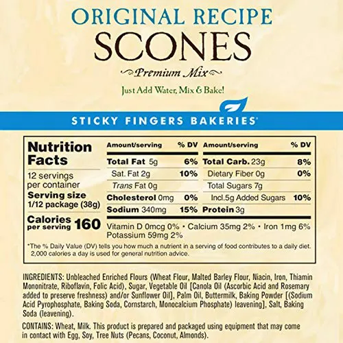 Mezcla Para Scones Ingleses, Sabor Original - Fácil De Prepa
