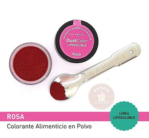 Colorante En Polvo Liposoluble Rosa Repostería