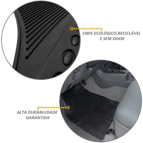 Tapete Automotivo Universal Carro Borracha Pvc Modelo G