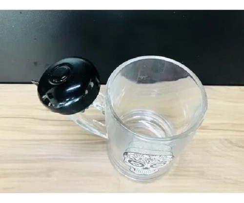Caneca De Chopp Cerveja C Campainha Estampa Caveira Mexicana