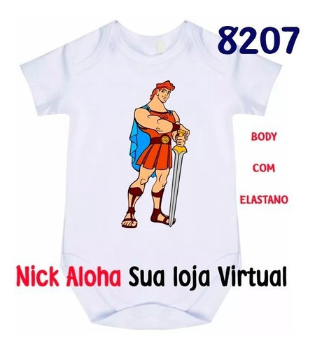 Body Bebê Hércules Cód 8207