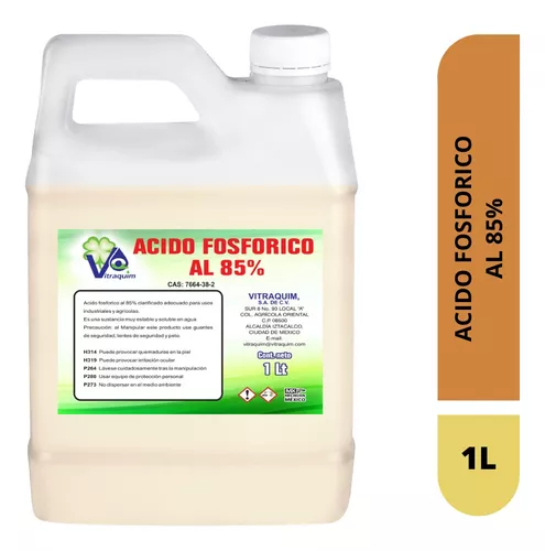 Acido Fosforico Al 85% 1 Litro Vitraquim Materia