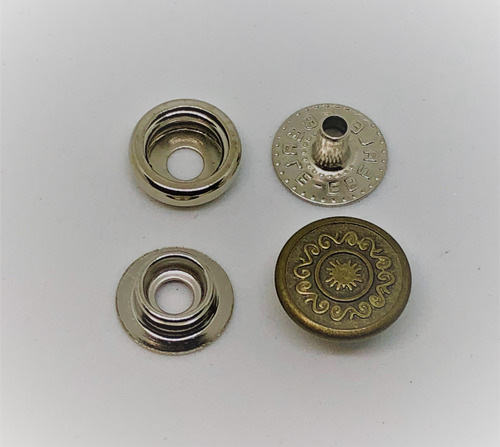 Botão De Pressão 13mm Eberle Bt7150 81 6f St - Ferro Oxidado