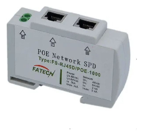 Protector Contrasobretensiones  Rj45d/poe-1000  Spd Riel Din