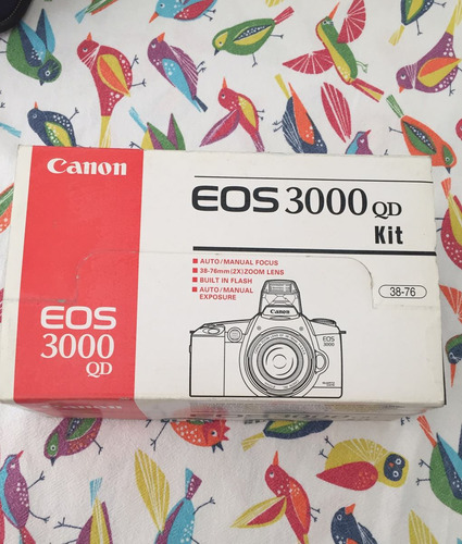 Canon Eos 3000 Qd Kit + Speedlite 200e Como Nueva (Usado)