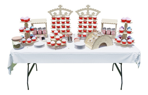 Muebles Para Mesa De Postres Y Dulces Xv Para Fiesta Kit H