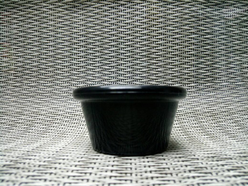 Salsera 2oz Melamina-plast Negro