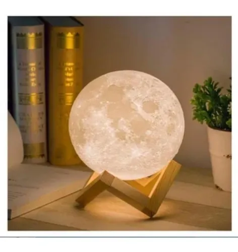 Lámpara De Mesa Forma De Luna Mydethun