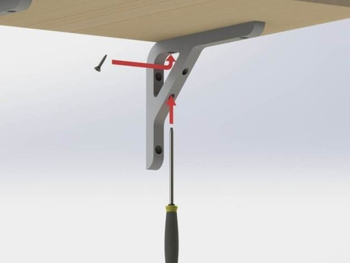 Imagen 2 de 2 de Pie De Amigo Decorativo Para Soporte De Repisas De Pared