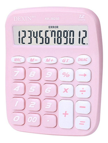 Mini Calculadora De Contabilidad De Plástico De 12 Dígitos