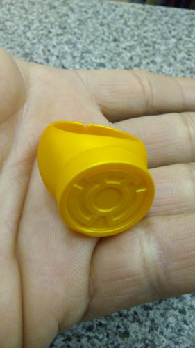 Dc Anillo Yellow Lantern, Sinestro Corps, Plastico!! (Usado)