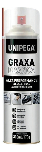 Graxa Branca Em Spray Alta Performance 300ml Unipega - 0069